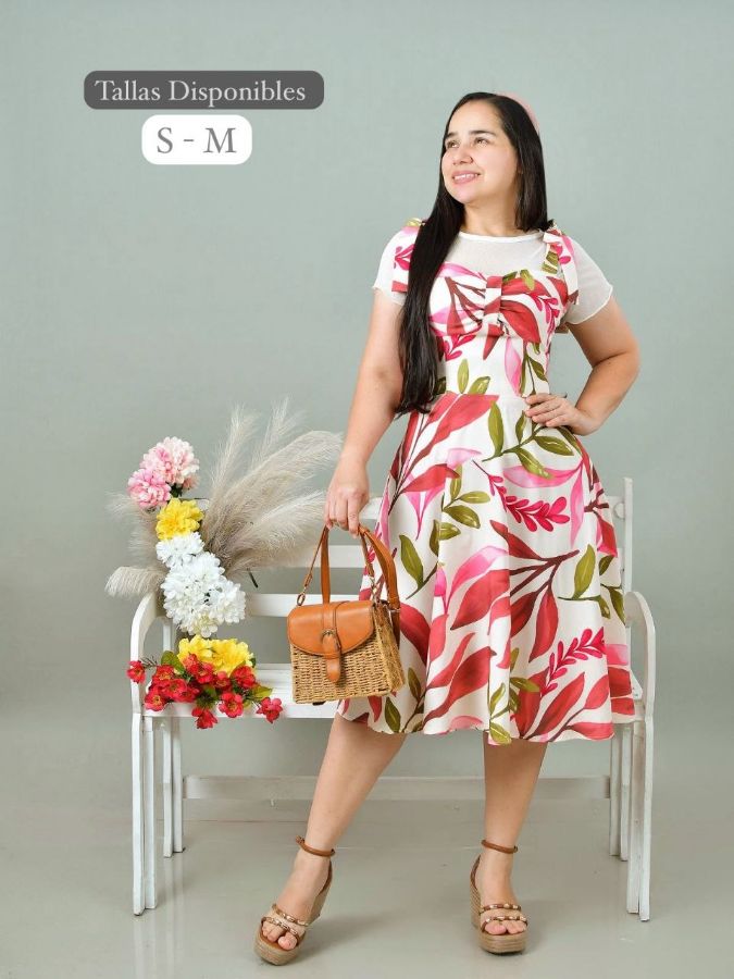 Conjunto mudi  en tela seda mango 