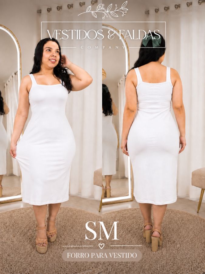 Forro para vestido color blanco