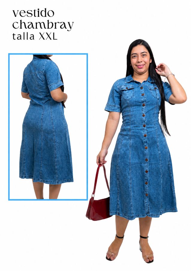 Vestido Midi chambray